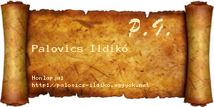 Palovics Ildikó névjegykártya